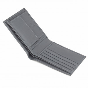 Мъжки портфейл Delis, Narcis PT1162, естествена кожа, сив - Img 3