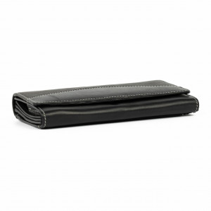 Дамски портфейл, Nicoleta PT983, естествена кожа, черен - Img 3