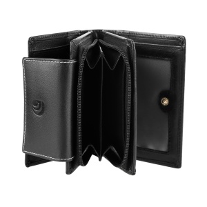 Дамски портфейл Delis, Aerith PT1426, естествена кожа, черен - Img 5