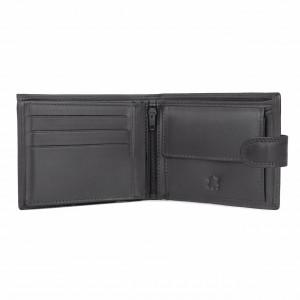 Мъжки портфейл Delis, Dima PT1177, естествена кожа, черен - Img 2