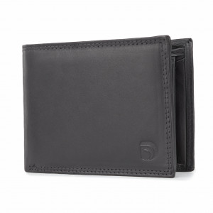Мъжки портфейл Delis, Ilias PT1163, естествена кожа, черен - Img 1