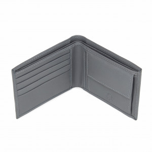 Мъжки портфейл Delis, Narcis PT1162, естествена кожа, сив - Img 5