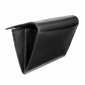 Дамски портфейл Delis, Bailey PT1184, естествена кожа, черен - Img 3