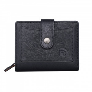 Дамски портфейл Delis, Nolita PT1231, естествена кожа, черен - Img 1