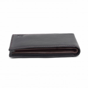 Мъжки портфейл Delis, Narcis PT1160, естествена кожа, Black-Maro - Img 4