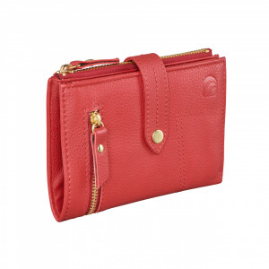 Дамски портфейл Delis, Leandra PT1235, естествена кожа, червен - Img 2