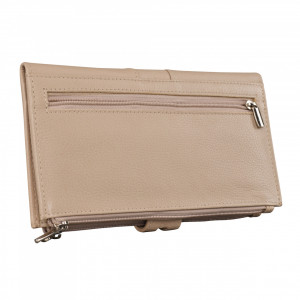 Дамски портфейл Delis, Milada PT1227, естествена кожа, крем - Img 4