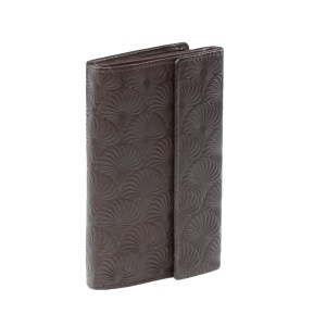 Дамски портфейл, Lyrda PT1358, естествена кожа, тъмнокафяв - Img 2