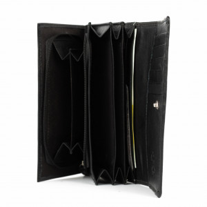 Дамски портфейл, Nicoleta PT983, естествена кожа, черен - Img 6