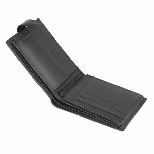 Мъжки портфейл Delis, Dima PT1177, естествена кожа, черен - Img 4