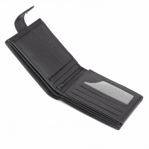 Мъжки портфейл Delis, Jacob PT1173, естествена кожа, черен - Img 4