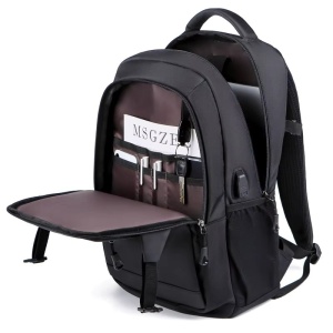 Унисекс раница, Zerian GT3745, USB порт, черна - Img 7