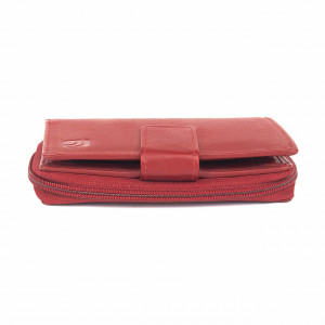 Дамски портфейл Delis, Annelisse PT1183, естествена кожа, червен - Img 5