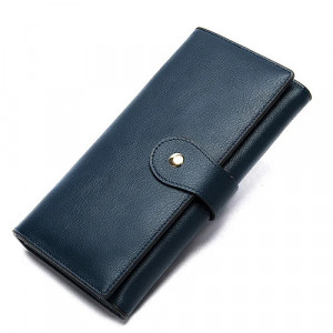 Дамски портфейл Delis, Belphoebe PT1216, естествена кожа, син - Img 1