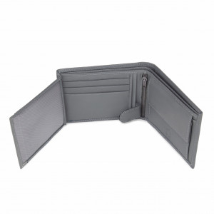 Мъжки портфейл Delis, Ilias PT1166, естествена кожа, сив - Img 5