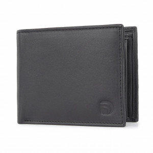 Мъжки портфейл Delis, Narcis PT1159, естествена кожа, черен - Img 1