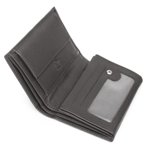 Мъжки портфейл, Elian PT1348, естествена кожа, черен - Img 3