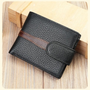 Мъжки портфейл, Eros PT1341, естествена кожа, Black-Baro - Img 2