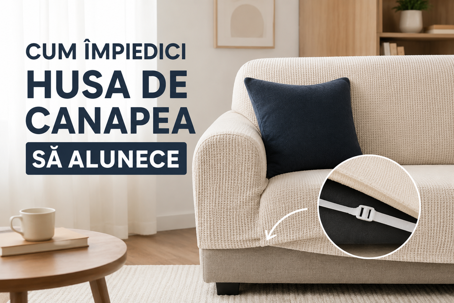 Cum împiedici husa de canapea să alunece: cauze și soluții practice