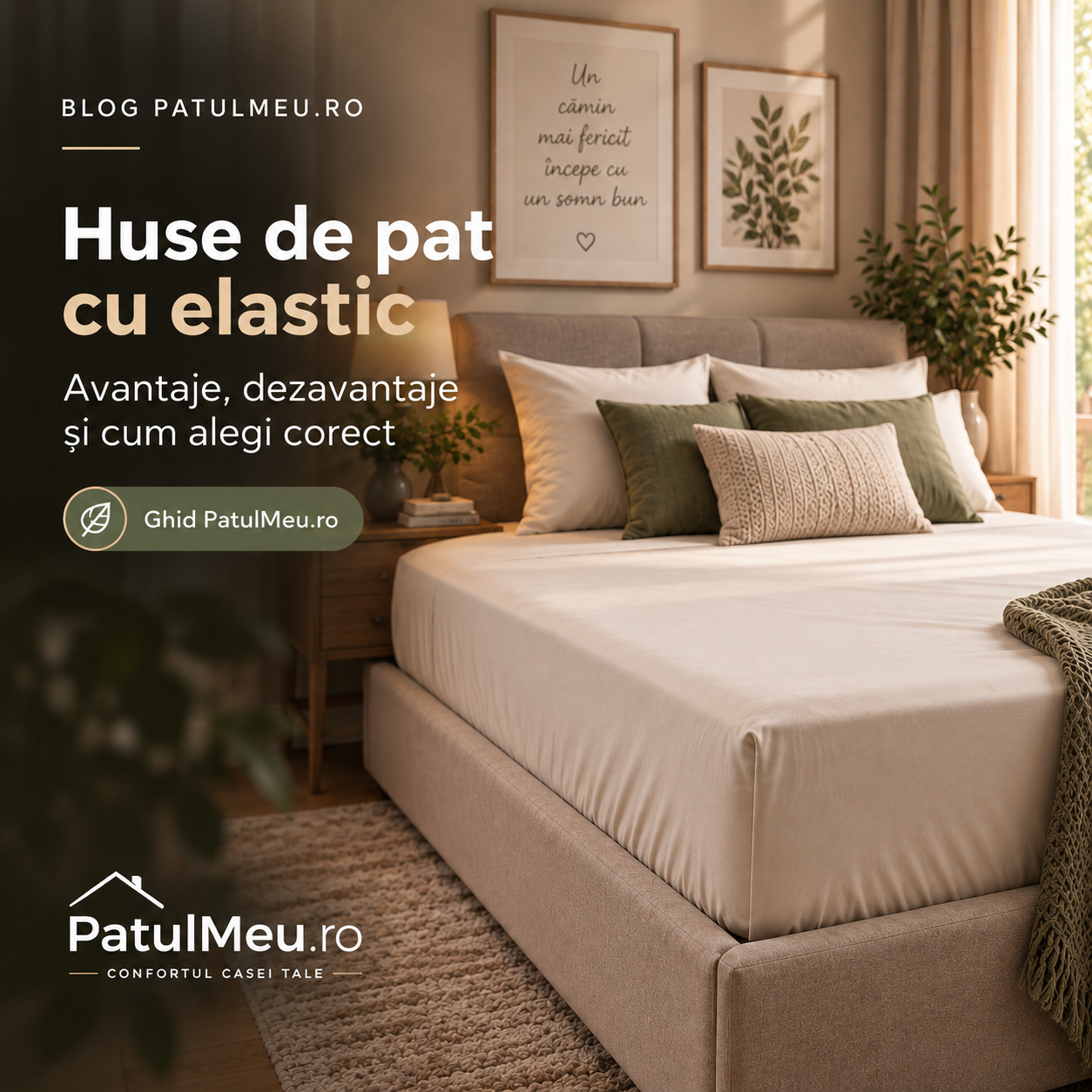 Huse de pat cu elastic: avantaje, dezavantaje și cum alegi corect