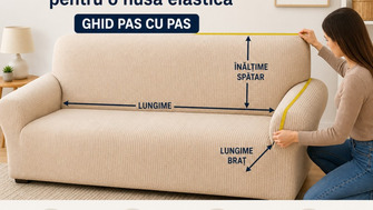 Cum măsori corect canapeaua pentru o husă elastică: ghid pas cu pas