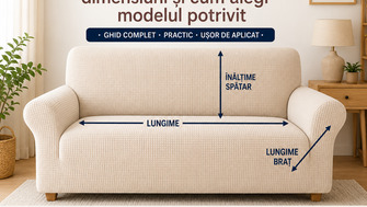 Husă pentru canapea de 2 locuri: dimensiuni și cum alegi modelul potrivit