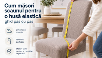 Cum măsori scaunul pentru o husă elastică: ghid pas cu pas
