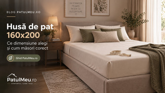 Husă de pat 160x200: ce dimensiune alegi și cum măsori corect