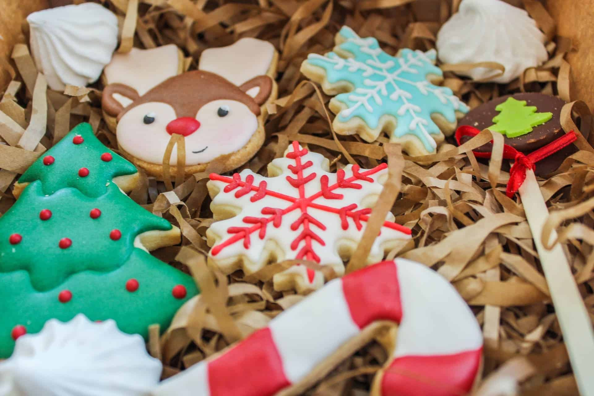 Turtă dulce decorată pentru un cadou de Crăciun