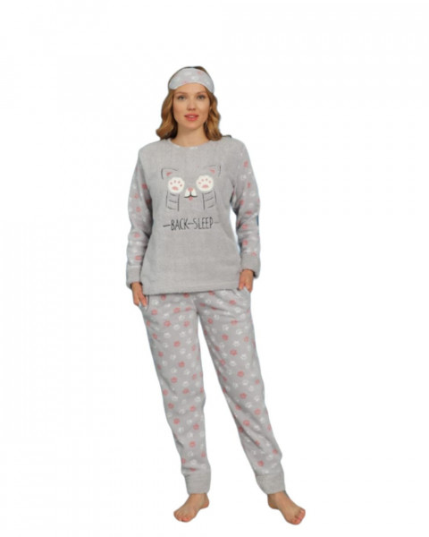 Pijama Dama, Cocolino, Gri/Roz, PFC-65
