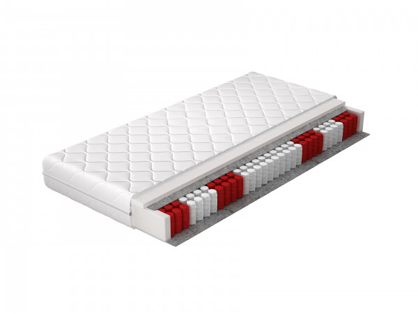Saltea cu arcuri Pocket, cu husa hipoalergenică, 200 cm, Pedro, Eltap