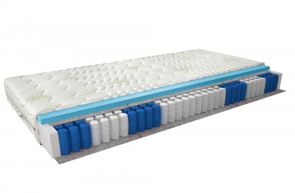 Saltea cu arcuri Pocket, cu husa hipoalergenică Aloevera, 200 cm, Pedro, Eltap