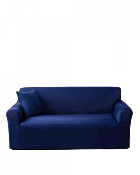 Husa elastica moderna pentru canapea 2 locuri + 1 față de perna CADOU, marime: M, bleumarin, HES2-08