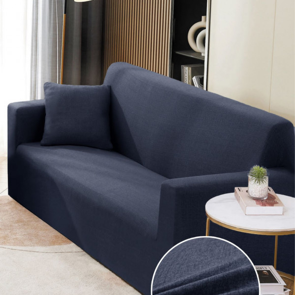 Husa Elastica pentru Canapea 2 Locuri, Bleumarin, HEJ2-54