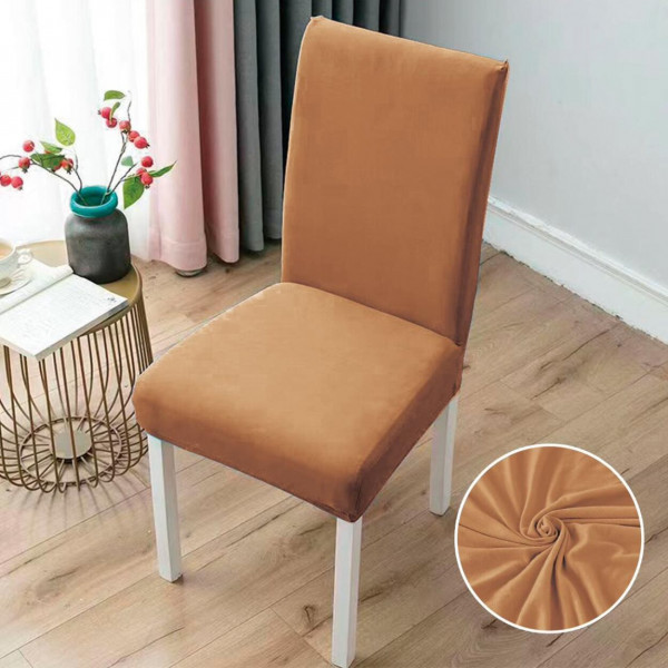 Set huse elastice scaun, uni, 6 piese, portocaliu, SC-05