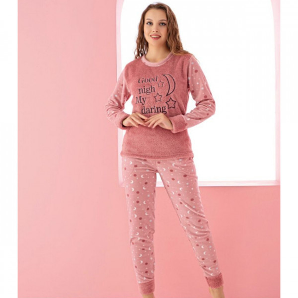 Pijama dama, cocolino, roz pal, PFC-121