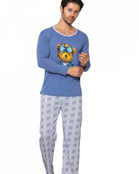 Pijama Barbati, Bumbac 100%, PB-33