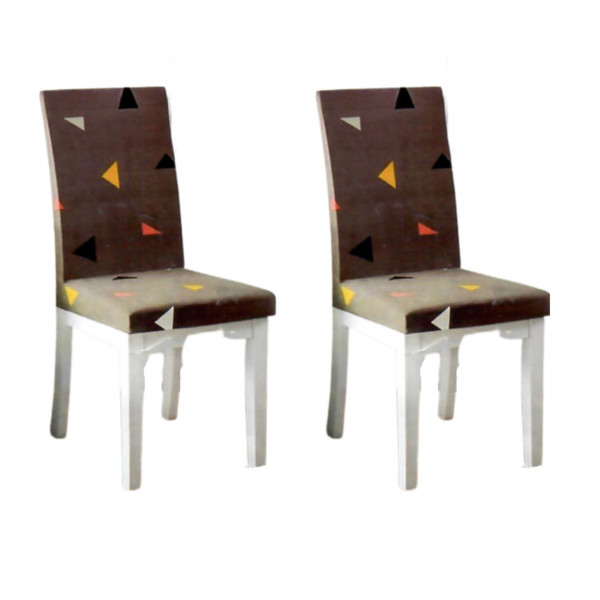 Set 2 huse elastice pentru scaune, spandex, cu elastic, 2 piese, cenusiu, HESS-55