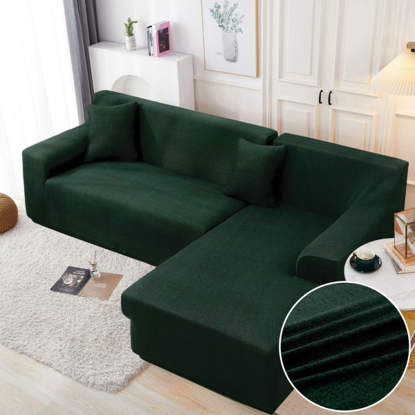 Set huse elastice pentru coltar, Uni, verde inchis, HEJ-41
