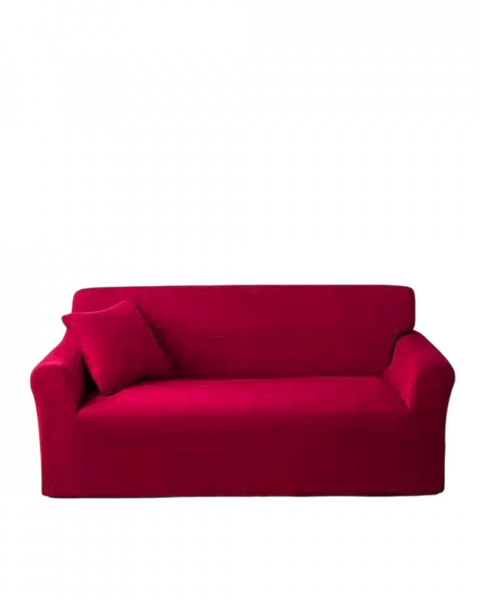Husa elastica moderna pentru canapea 2 locuri + 1 față de perna CADOU , marime: M, rosu, HES2-12