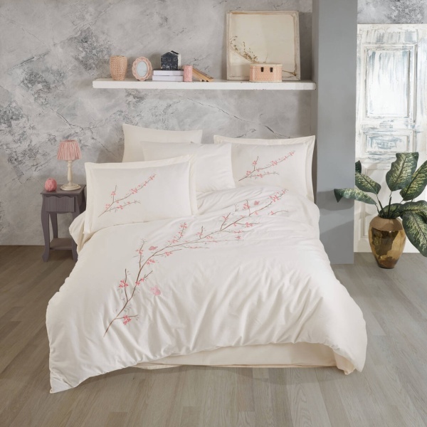 Спално бельо от поплин, 100% памук, за двойно легло, Hobby Home, 4 части, HBP-33