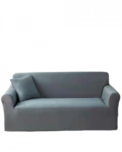 Husa elastica moderna pentru canapea 2 locuri + 1 față de perna CADOU, marime: M, gri deschis, HES2-03