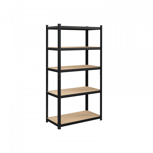Raft pentru depozitare, negru, MDF / metal, Songmics, GLR050B01