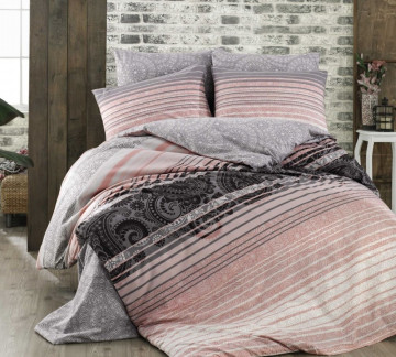 Спален комплект Hobby Home, 100% памук ранфорс, за двойно легло, 4 части, HBR-08