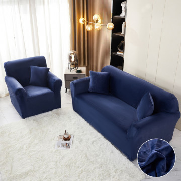 husa pentru canapea 2 locuri culoare bleumarin