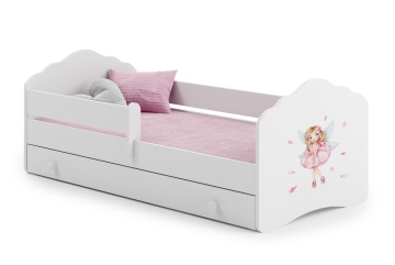 Pat copii ADRK CASIMO – 80x160 cm – Alb – fotografie de catalog, imagine 100648740
