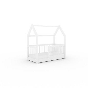 Pat copii ADRK Graja House – 70x140 cm – Alb – SKU CH-GRA-W-140