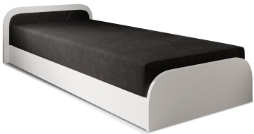 Pat ELTAP Parys W, 80x190 cm, negru, Alova 04 BONELL INTEGRATĂ, CU LADĂ, SKU BE-PA-LT-W-04AL
