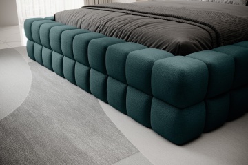 Pat tapițat ELTAP Dizzle Bed, 140x200 cm, verde, Amore 38 – vedere generală a produsului