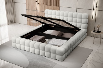 Pat tapițat ELTAP Dizzle Bed, 160x200 cm, alb, Royal 01 – vedere suplimentară a modelului